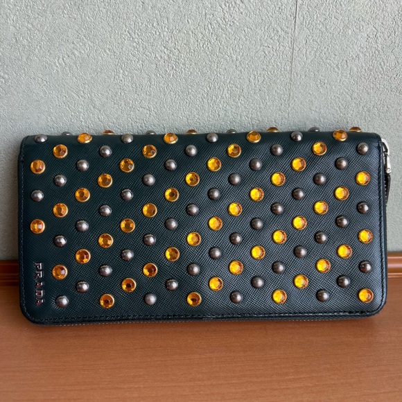 PRADA Studded long wallet - Picture 1 of 16
